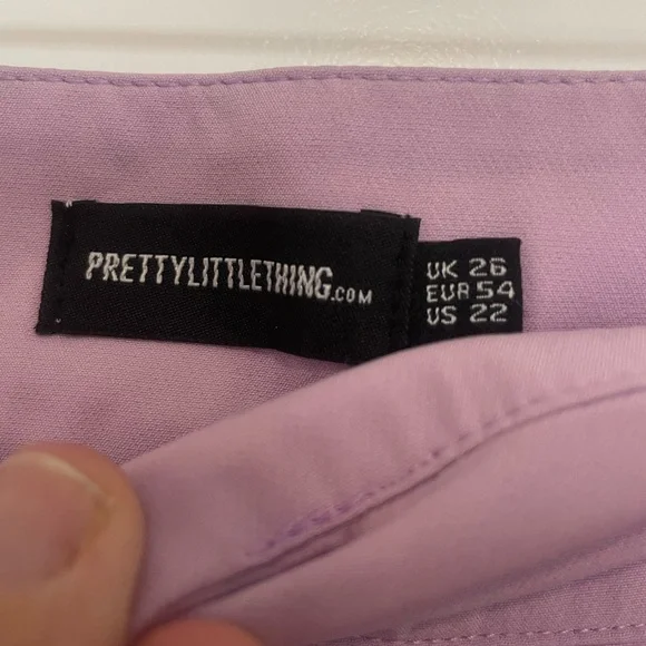 PRETTY LITTLE THING plus size lavender wide leg pants! - Picture 6 of 13